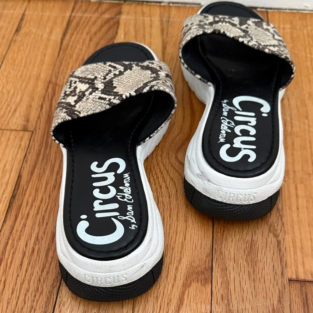 Circus NY by Sam Edelman women’s size 7 skin snake-platform slip-on sandal